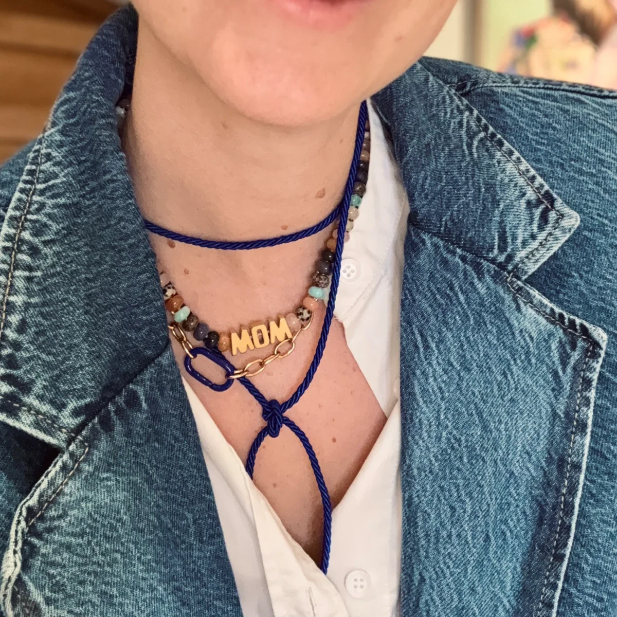 WOW Chunky Gem Halsband Multi - Bild 2