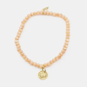 Sun Amulet Armband Peach Y-YOGA