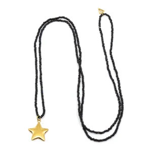 Soft Star Halsband Svart/Guld