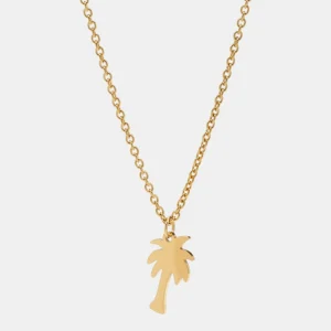 Palm Halsband 45cm Guld