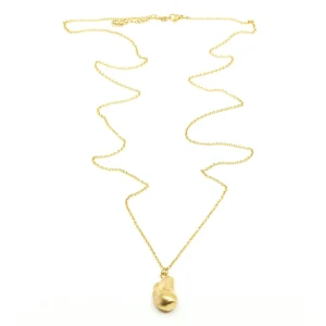 Chunky Pearl 90cm Halsband Guld