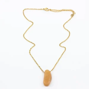 Orange Jade Halsband 42cm