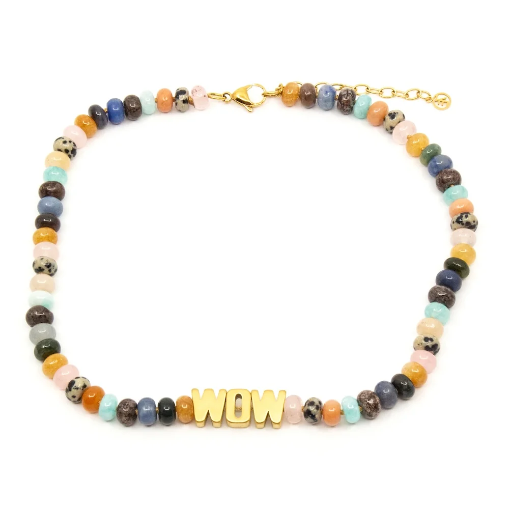 WOW Chunky Gem Halsband Multi - Bild 3