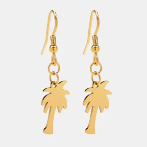 Palm Örhänge Guld